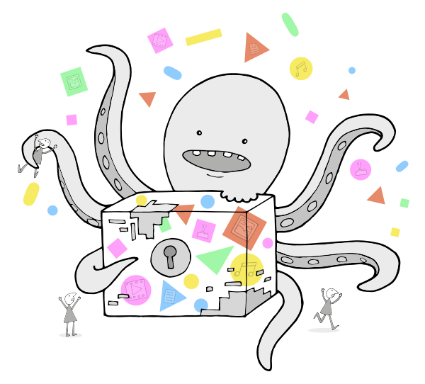The octopus of digital preservation risks! Run for lives/bits